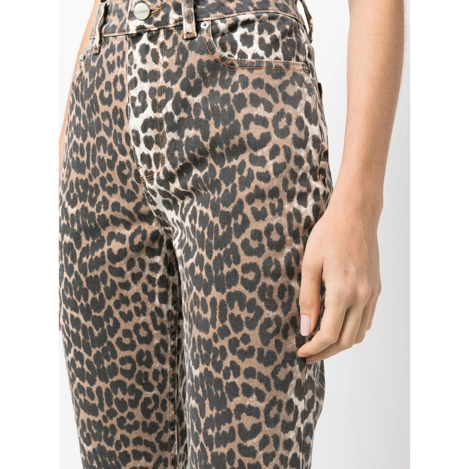 GANNI Jeans Brown