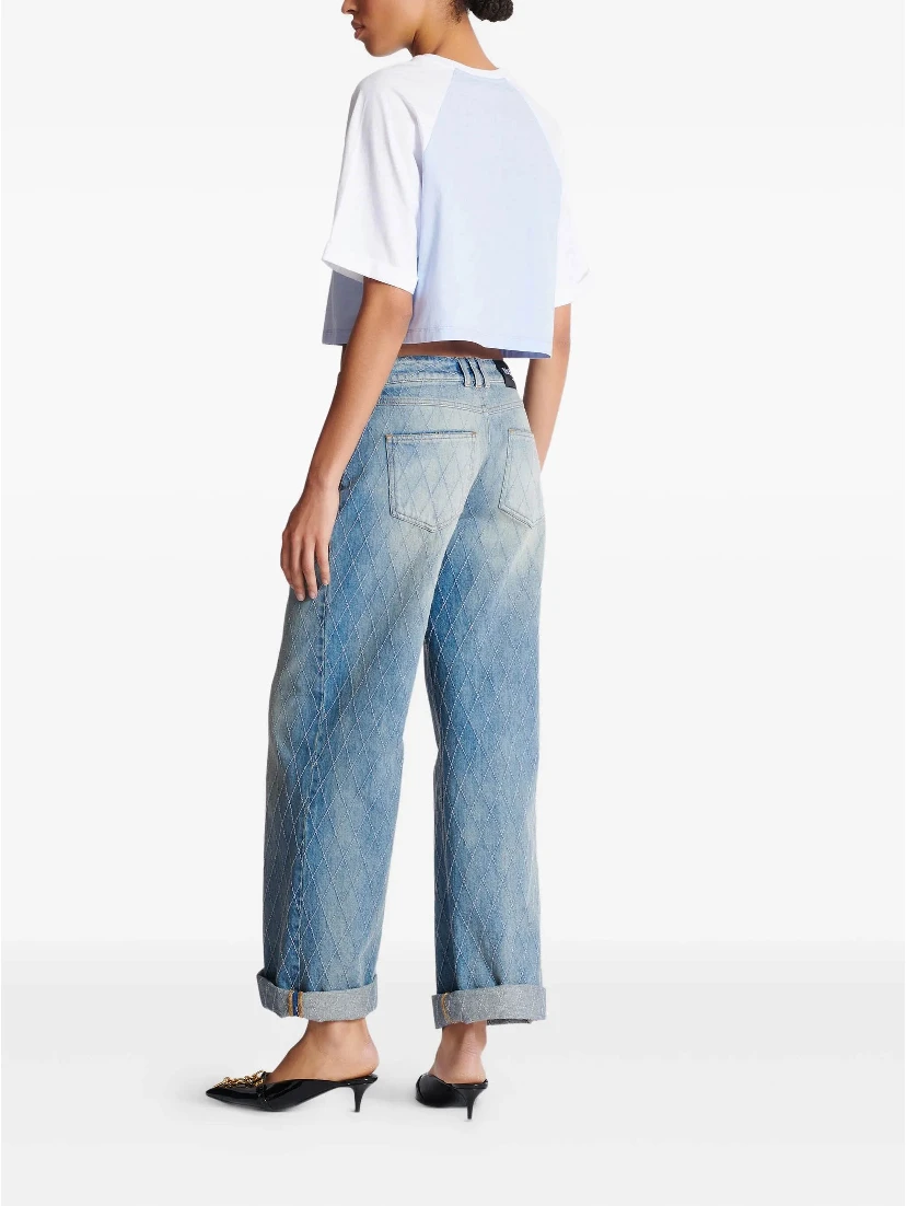 Balmain T-shirts and Polos Clear Blue
