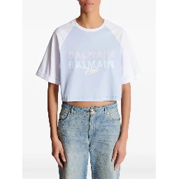 Balmain T-shirts and Polos Clear Blue