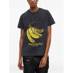 GANNI T-shirts and Polos Grey