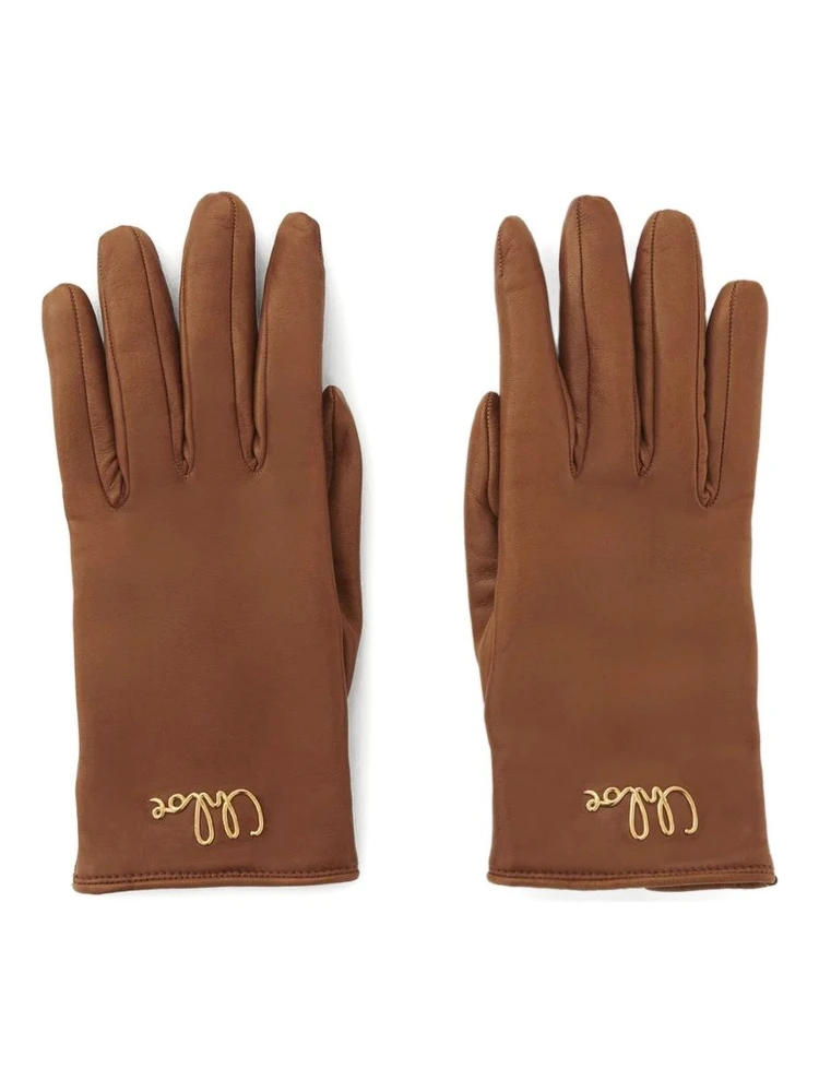 Chloè Gloves Brown