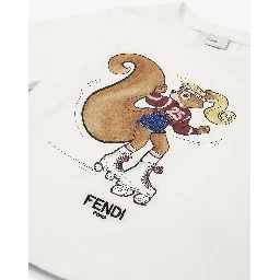 FENDI KIDS T-shirts and Polos White