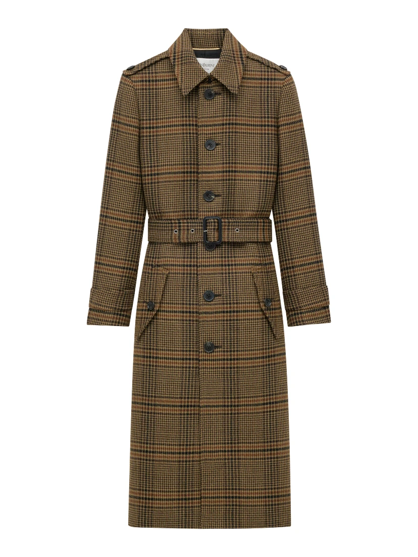 Saint Laurent  Coats Beige