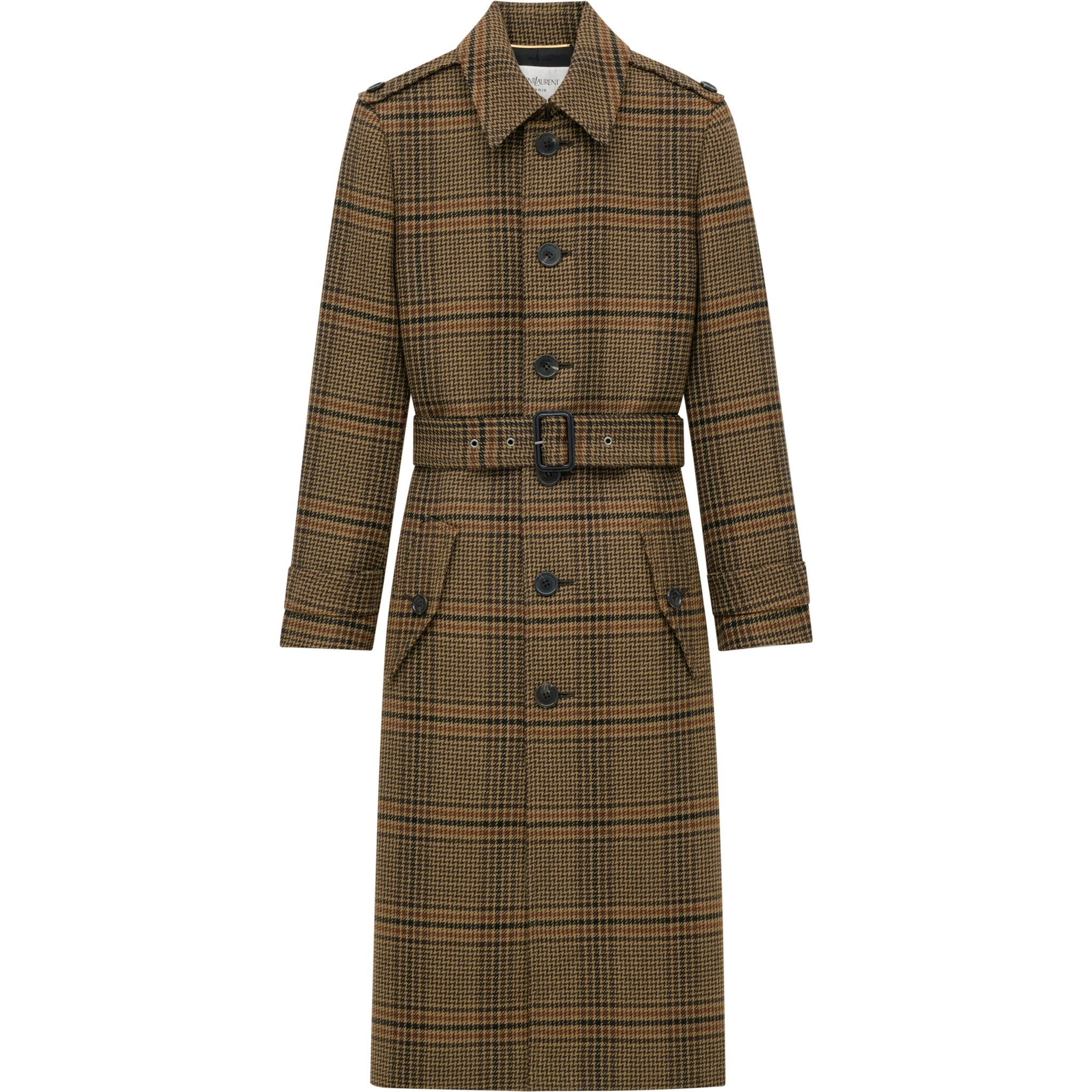 Saint Laurent  Coats Beige