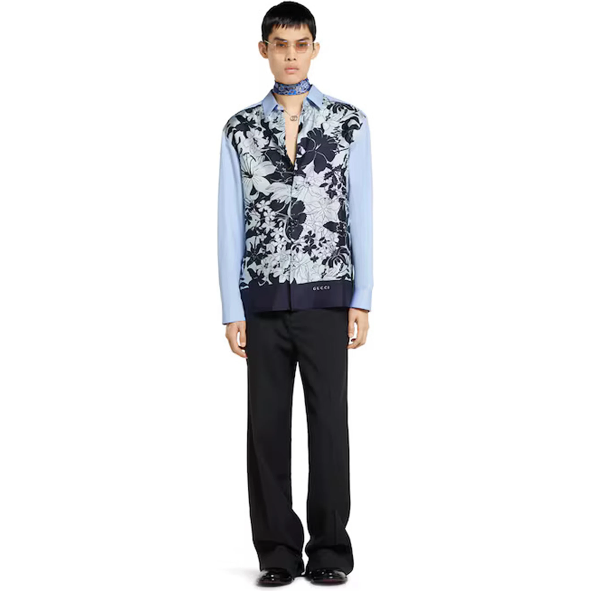 Gucci Shirts Clear Blue