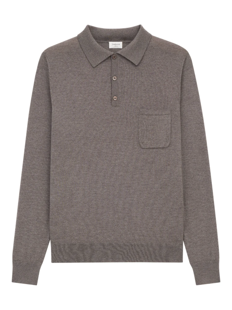 Saint Laurent  T-shirts and Polos Grey