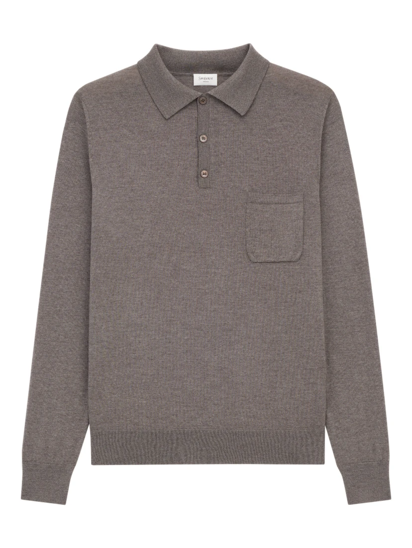 Saint Laurent  T-shirts and Polos Grey