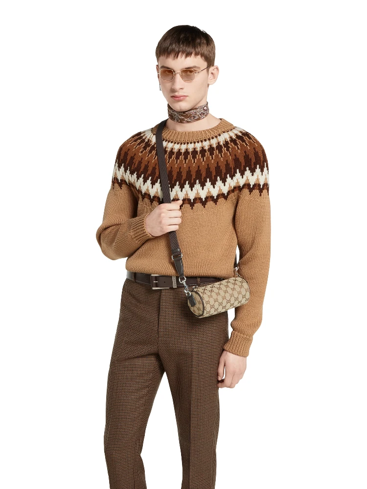 GG canvas mini cylinder bag alternative