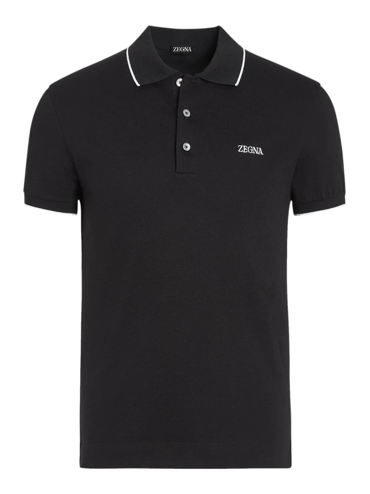 ZEGNA T-shirts and Polos Black