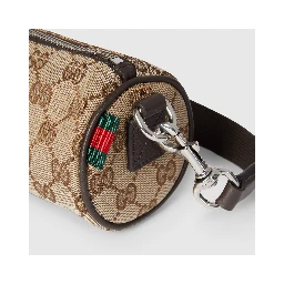GG canvas mini cylinder bag