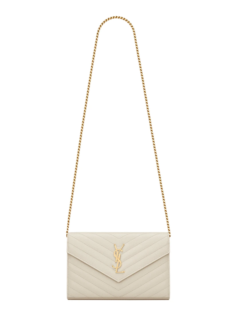 Cassandre matelassé envelope leather wallet