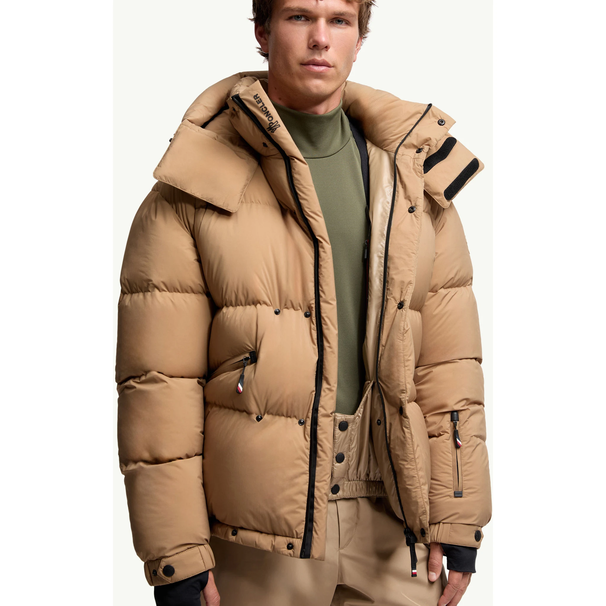 Moncler Coats Brown