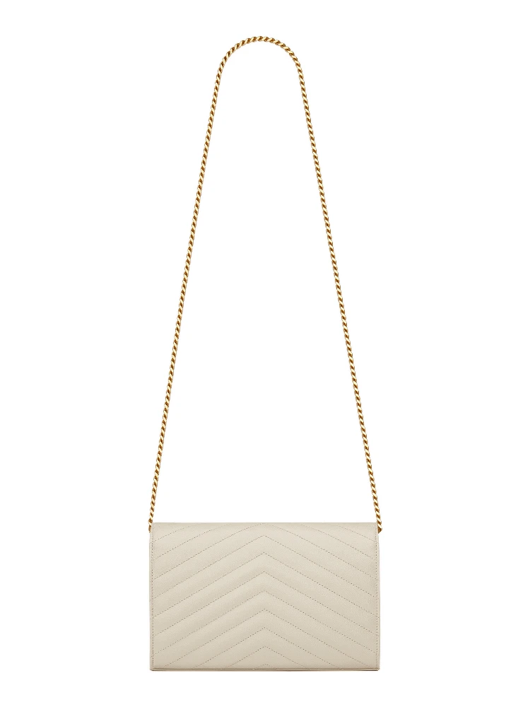 Cassandre matelassé envelope leather wallet alternative