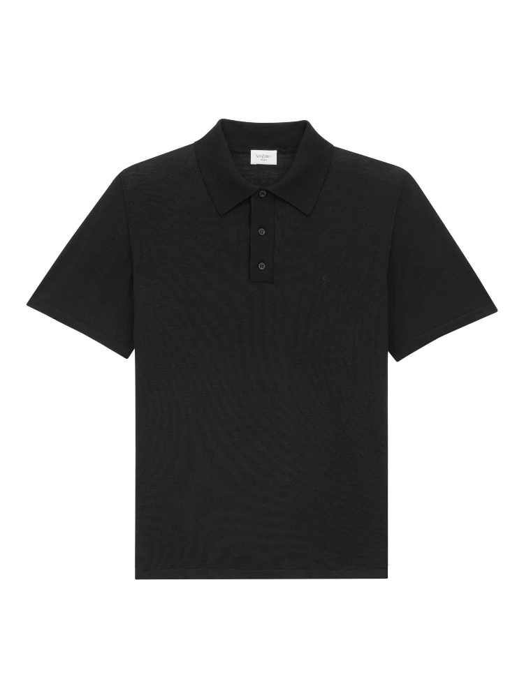 تيشيرتات وبولو سوداء من سان لوران