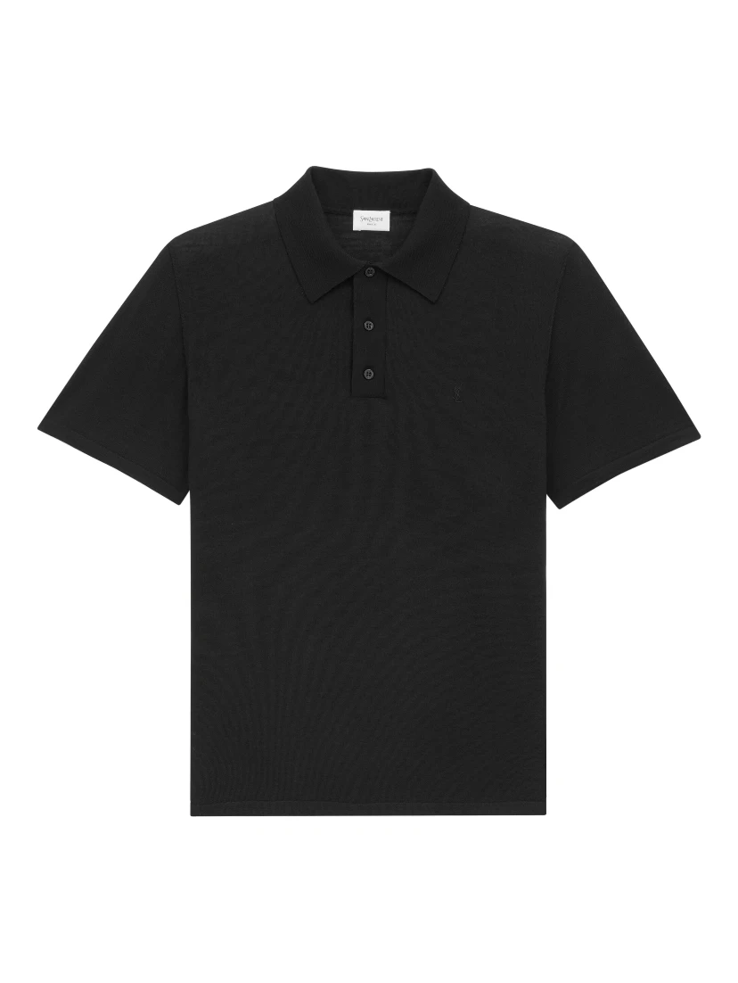 تيشيرتات وبولو سوداء من سان لوران