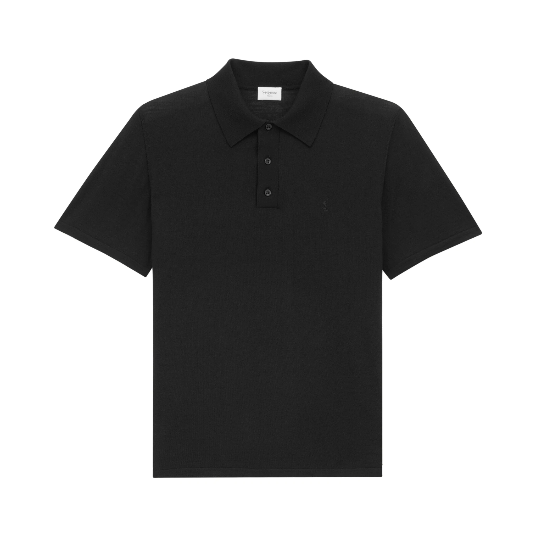 تيشيرتات وبولو سوداء من سان لوران