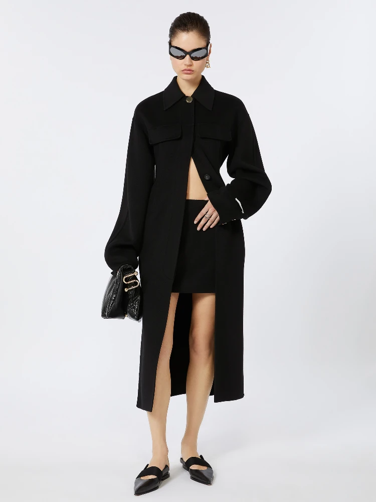 SportMax Coats Black alternative