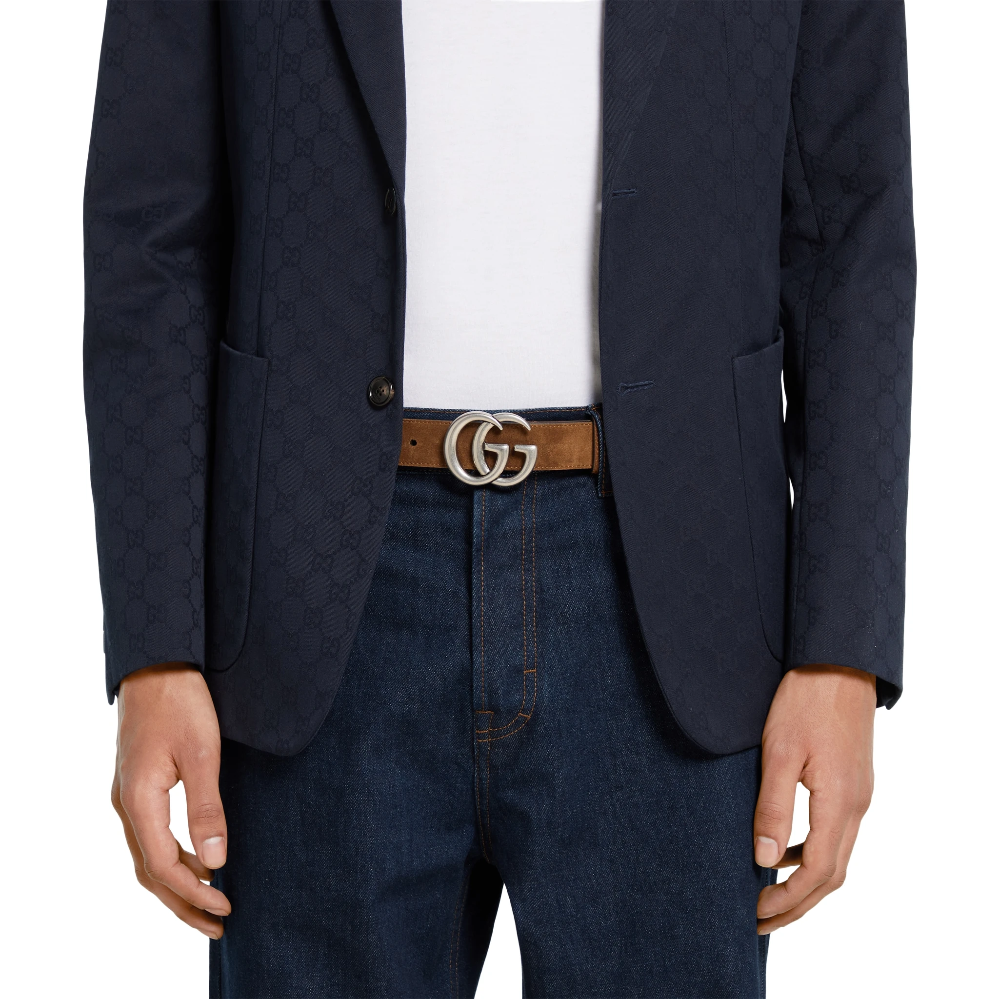 أحزمة غوتشي بنية اللون