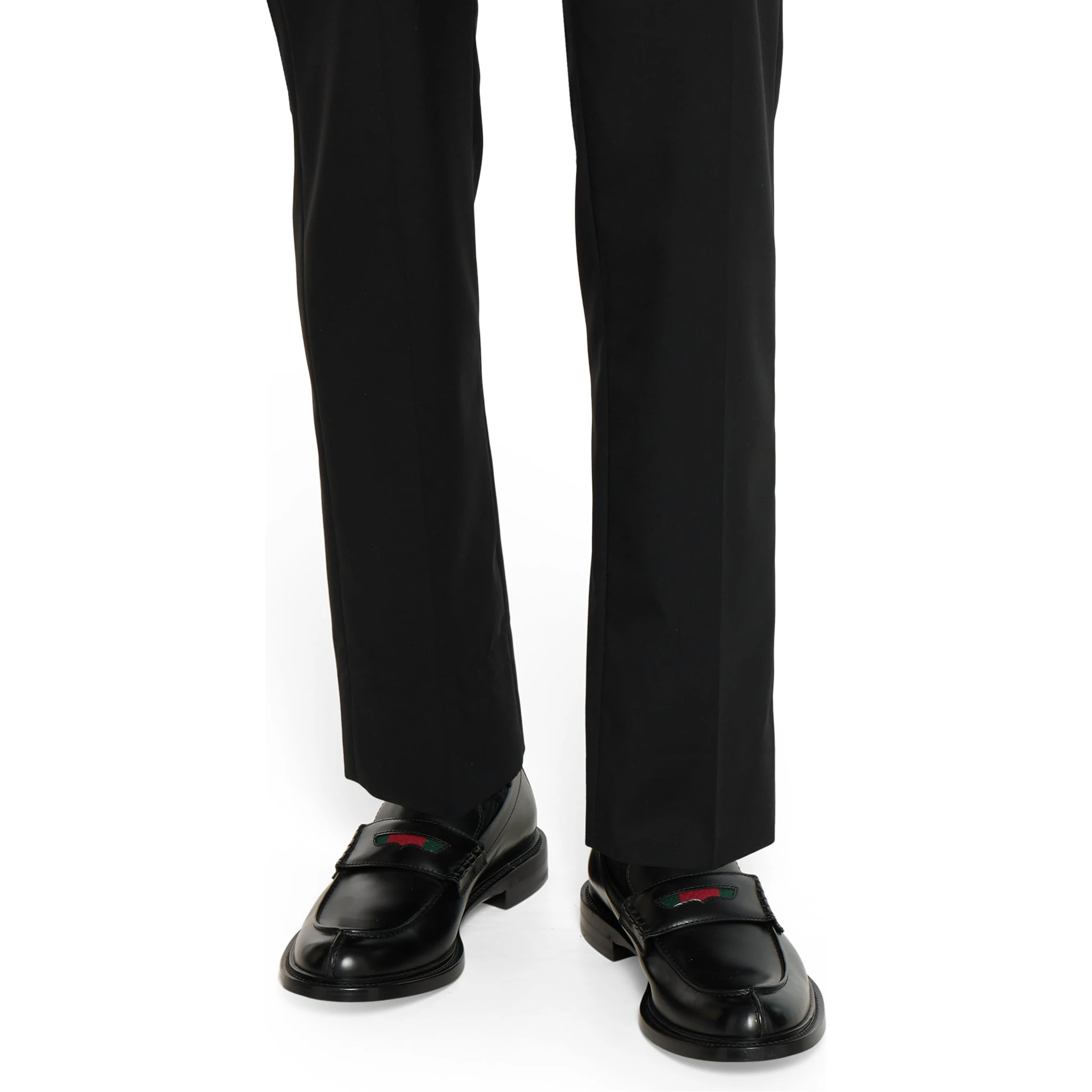 حذاء غوتشي مسطح أسود