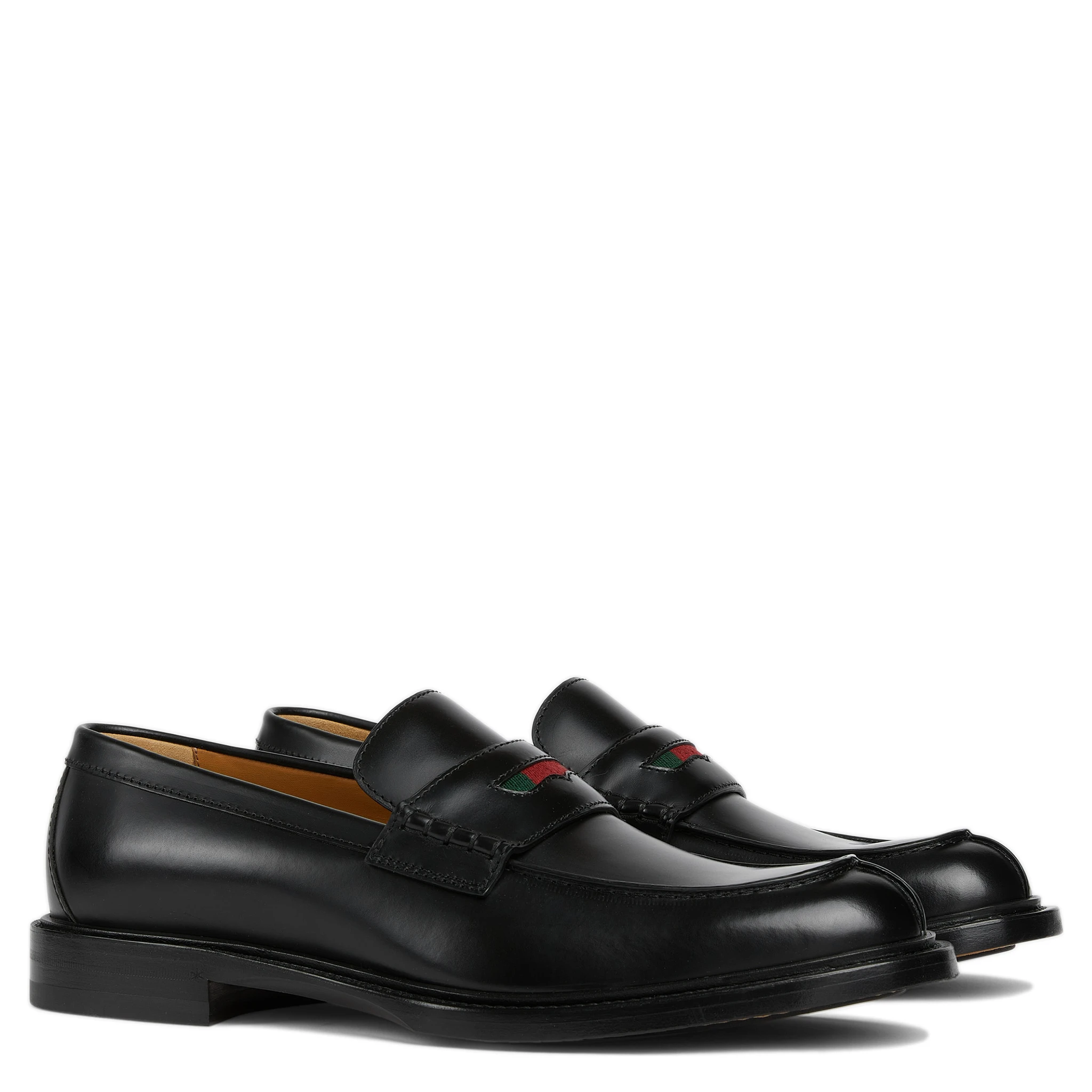 حذاء غوتشي مسطح أسود