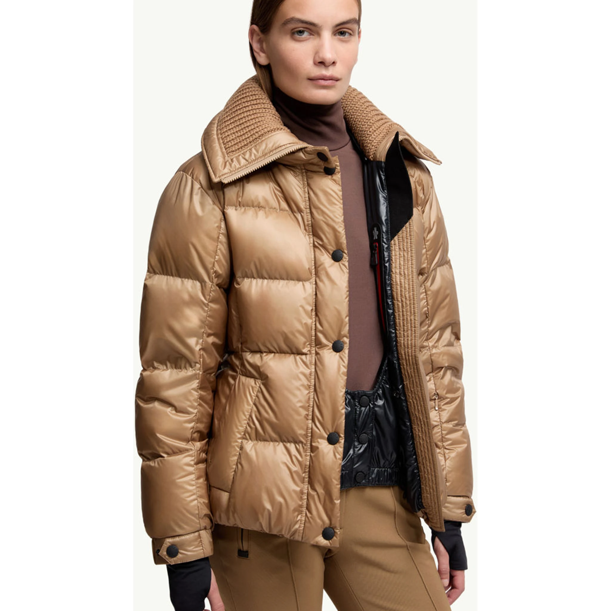 Moncler Coats Brown