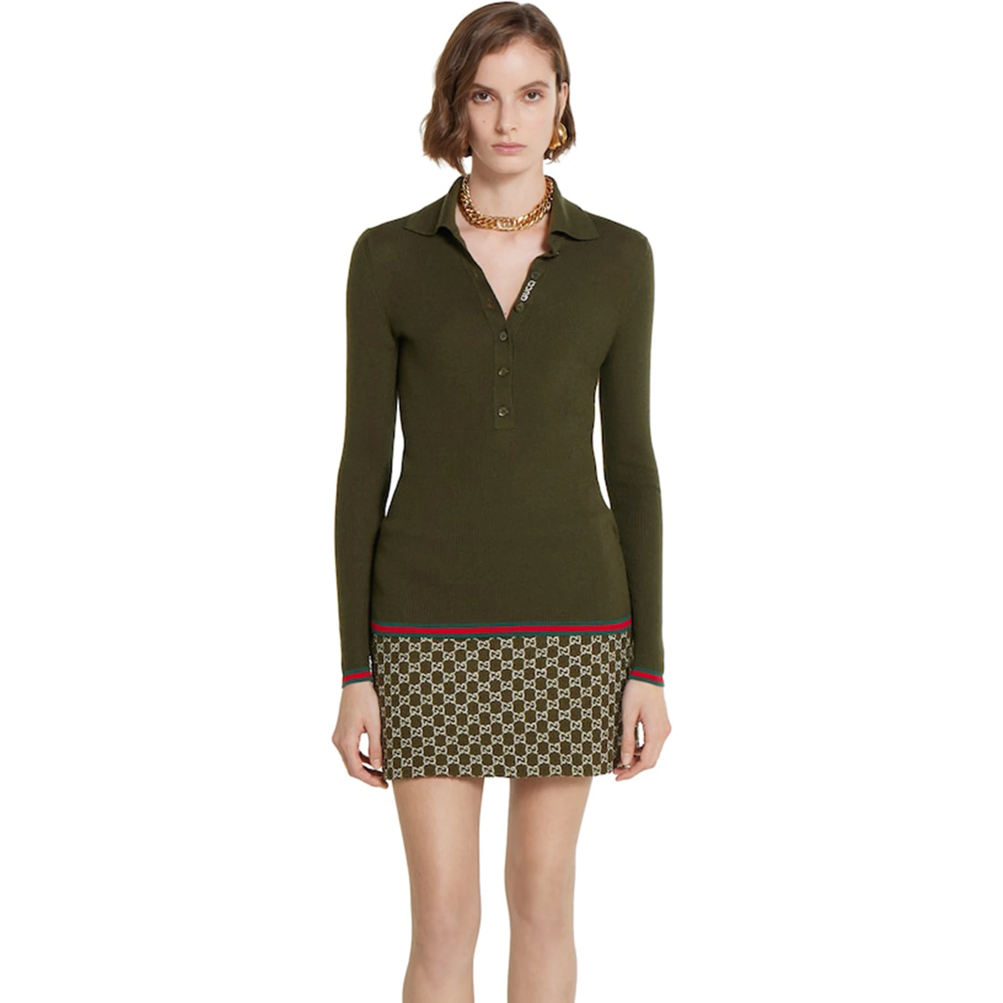 Gucci T-shirts and Polos Green