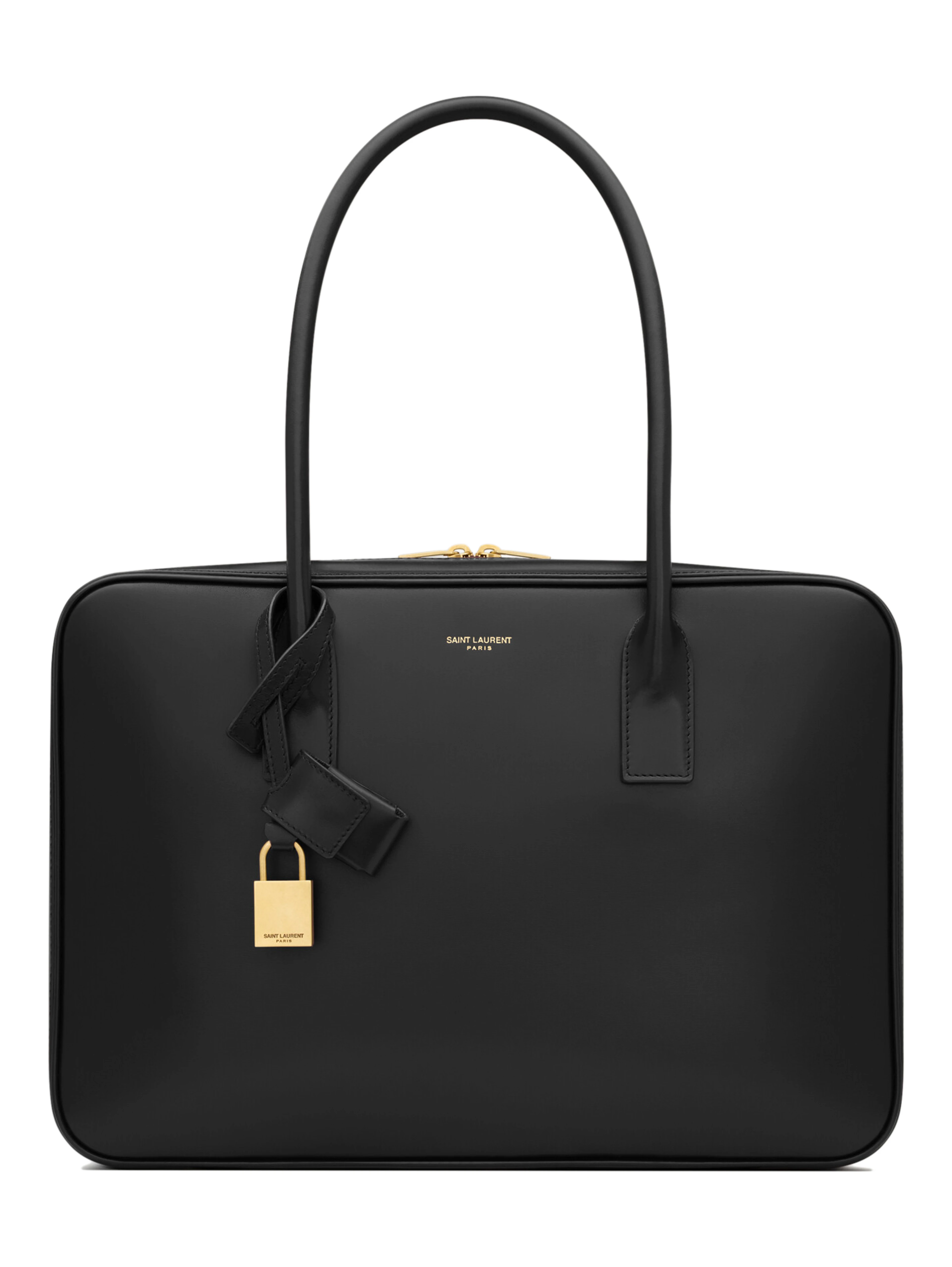 Smooth leather satchel bag