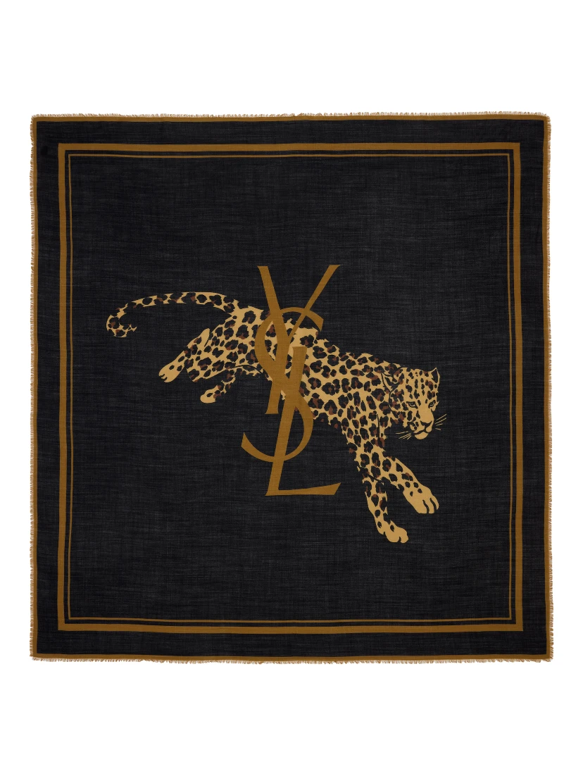 Saint Laurent  Scarfs Black