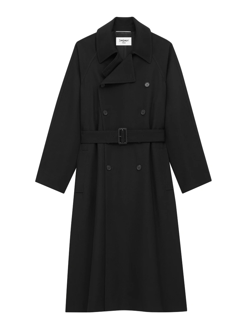 معاطف سان لوران سوداء