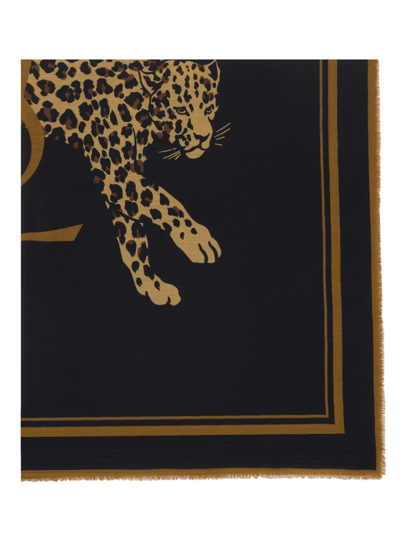 Saint Laurent  Scarfs Black