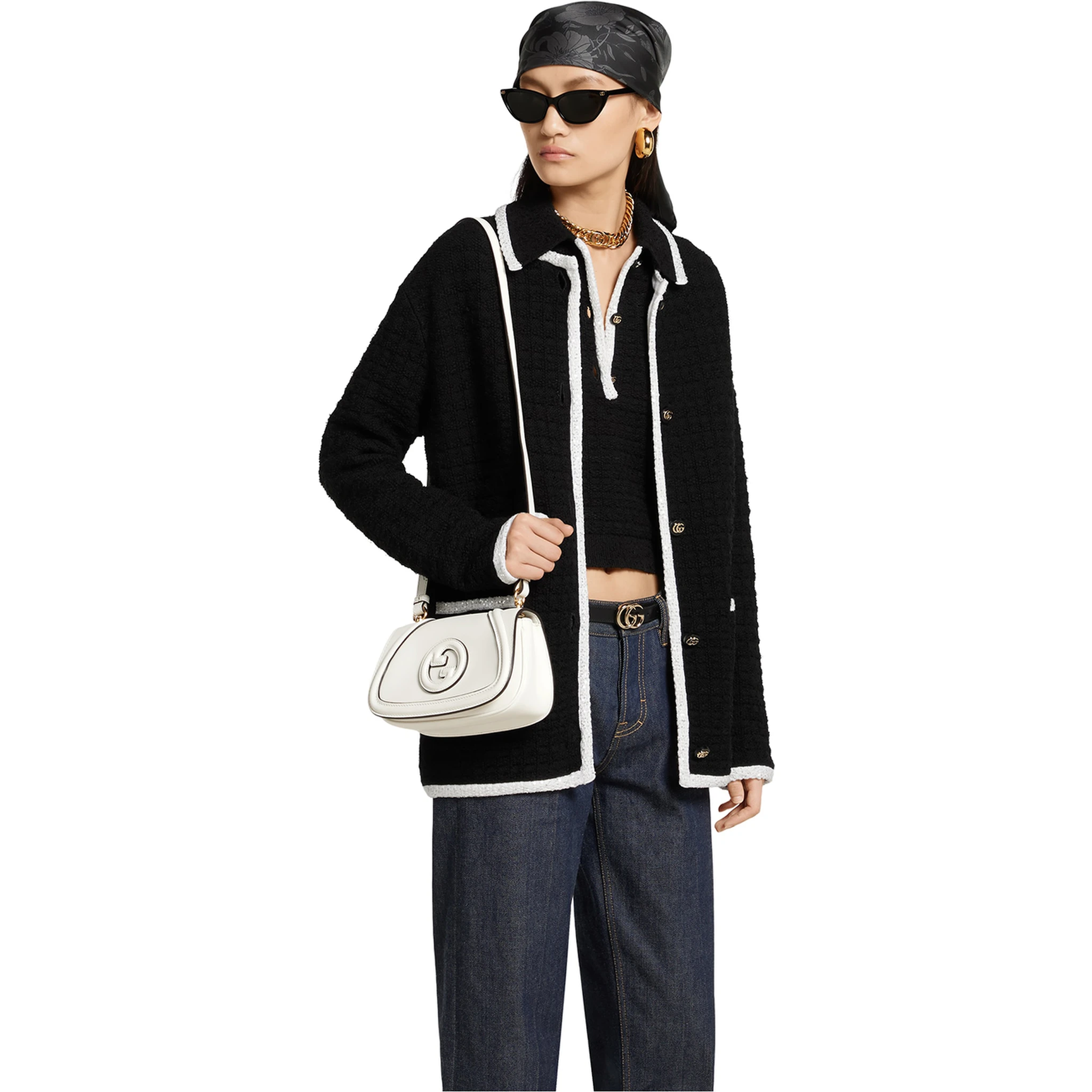 Blondie leather shoulder bag