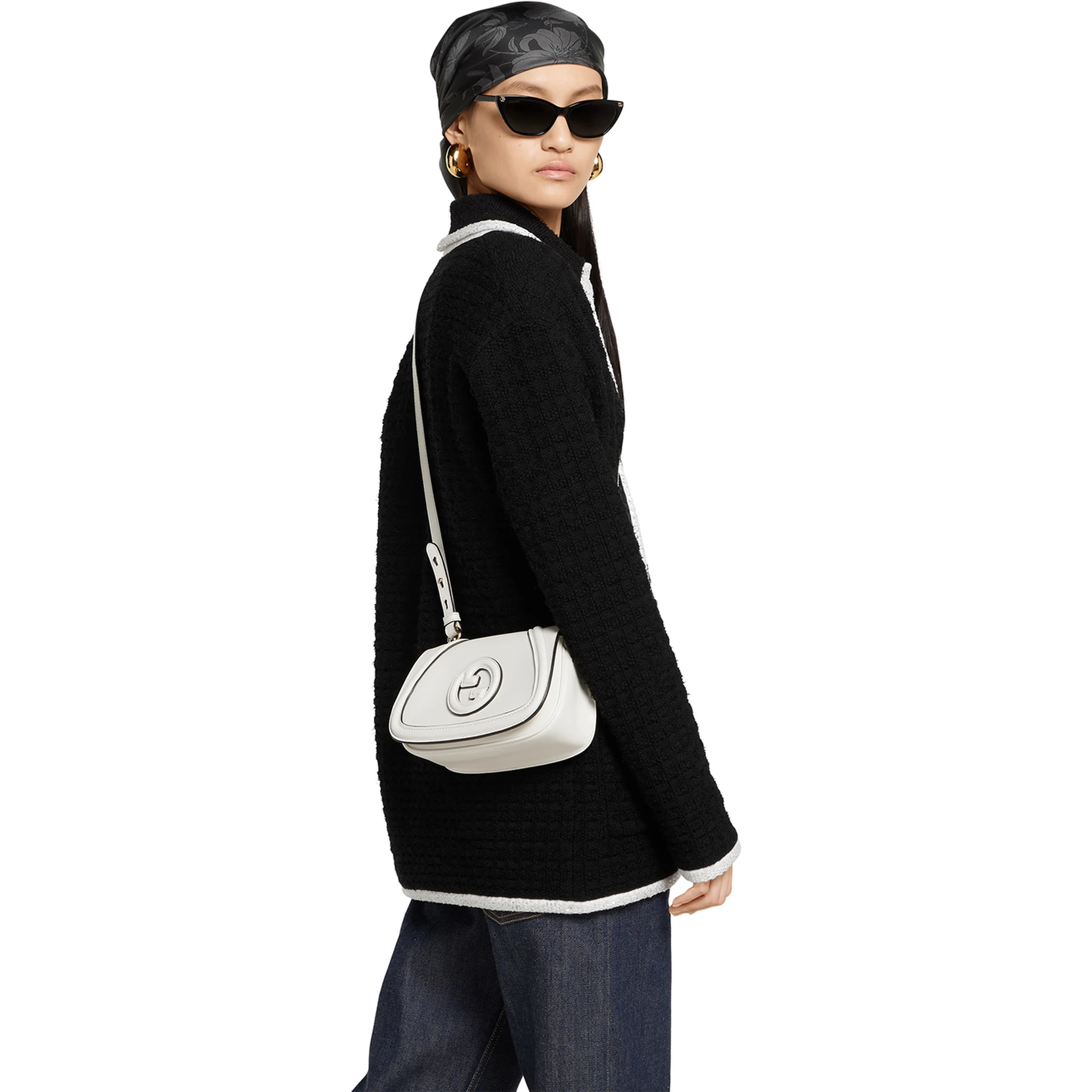 Blondie leather shoulder bag