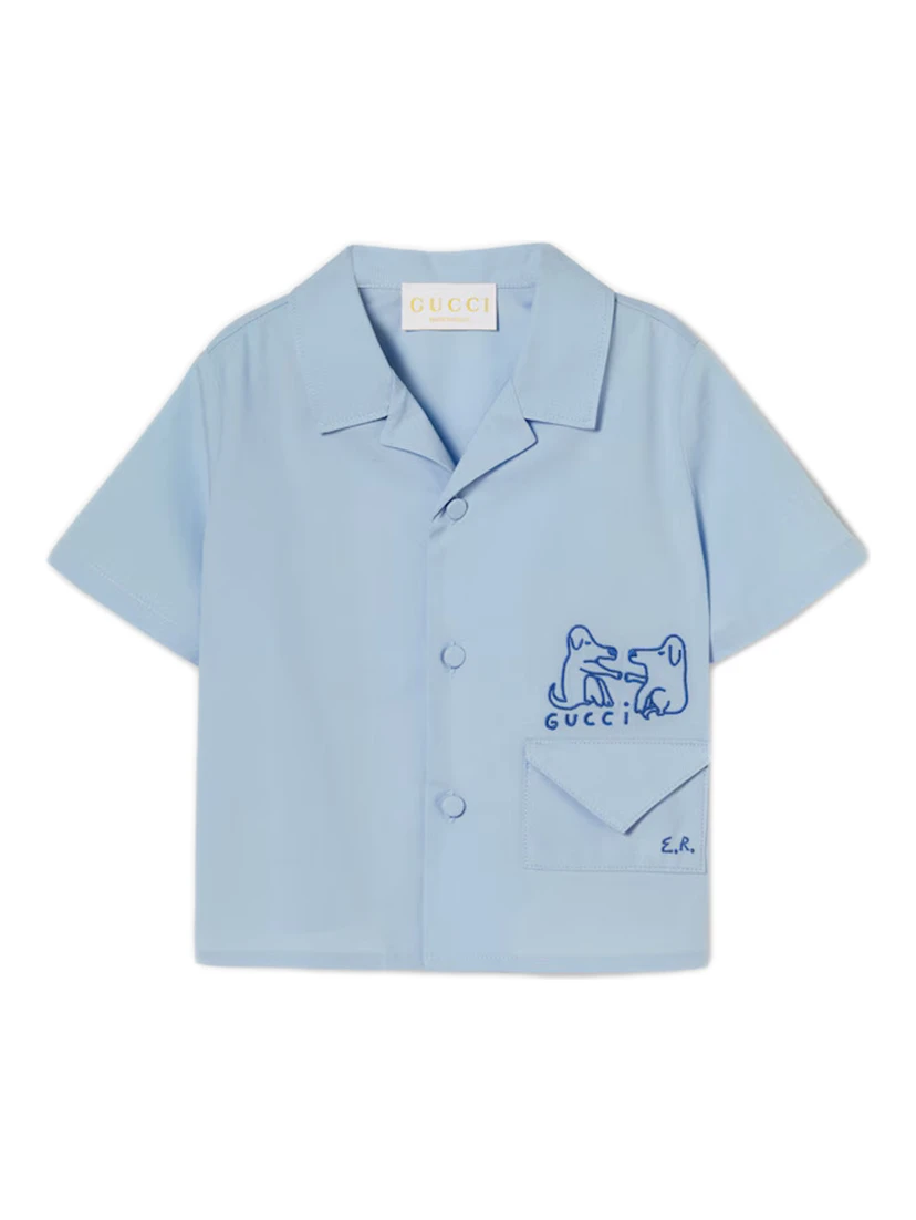 GUCCI KIDS Shirts Clear Blue