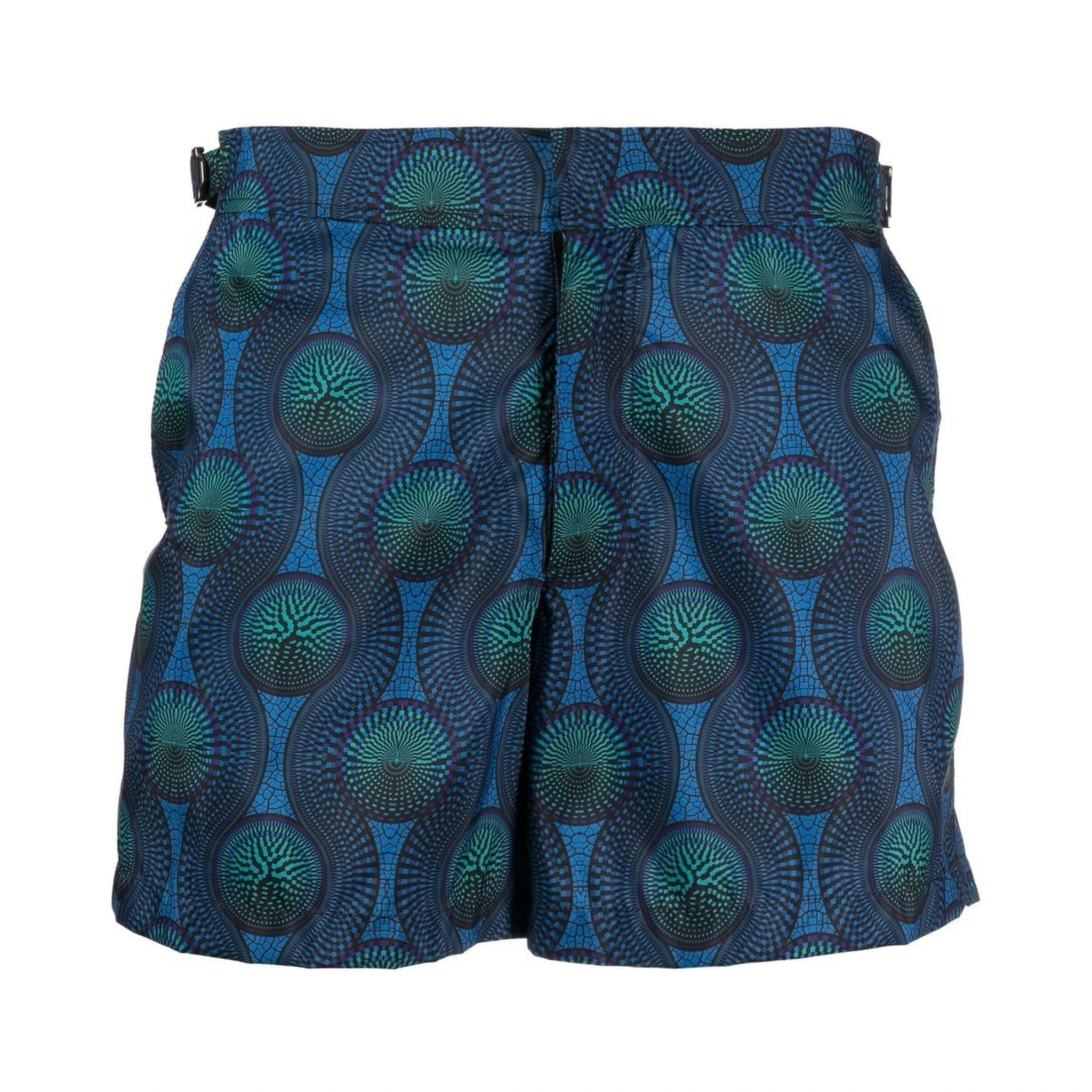 mosaic-print swim shorts