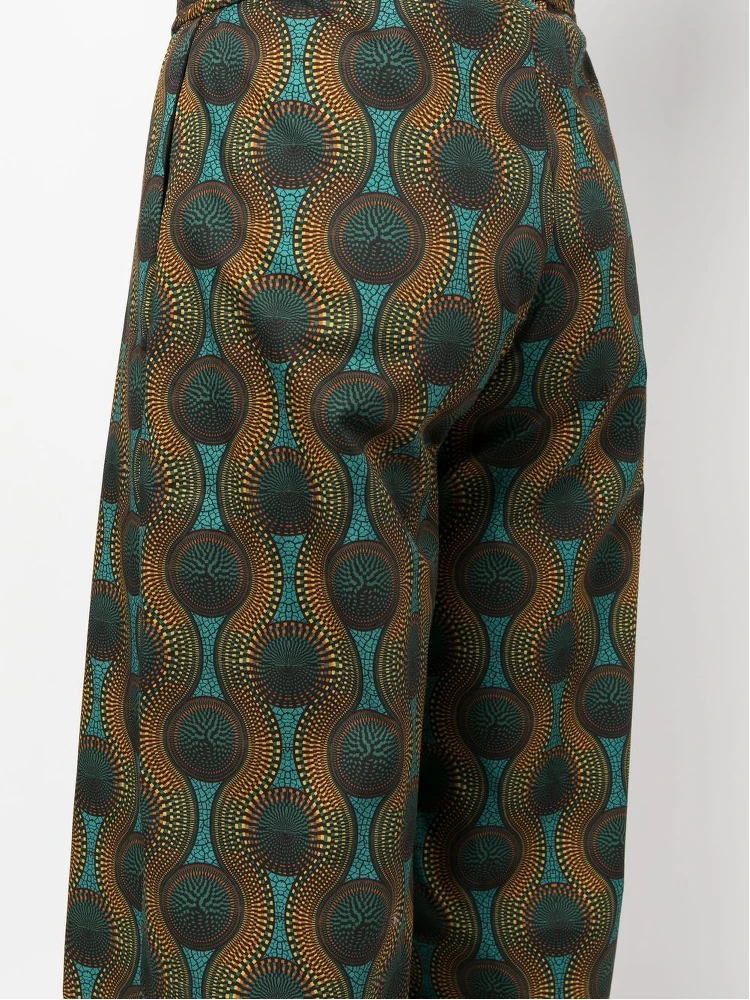 geometric-print silk trousers alternative