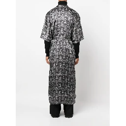 geometric-print tie-waist jacket