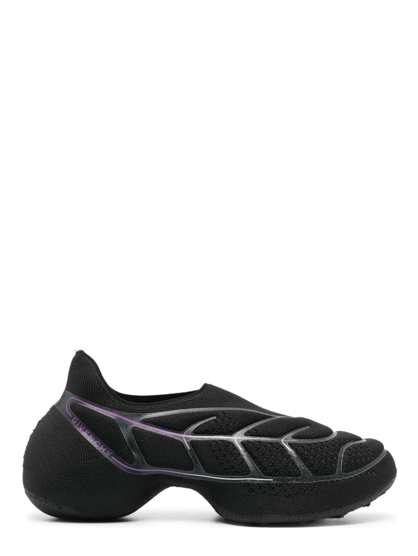Tk-360 Plus Knit Slip-on Sneakers In Black