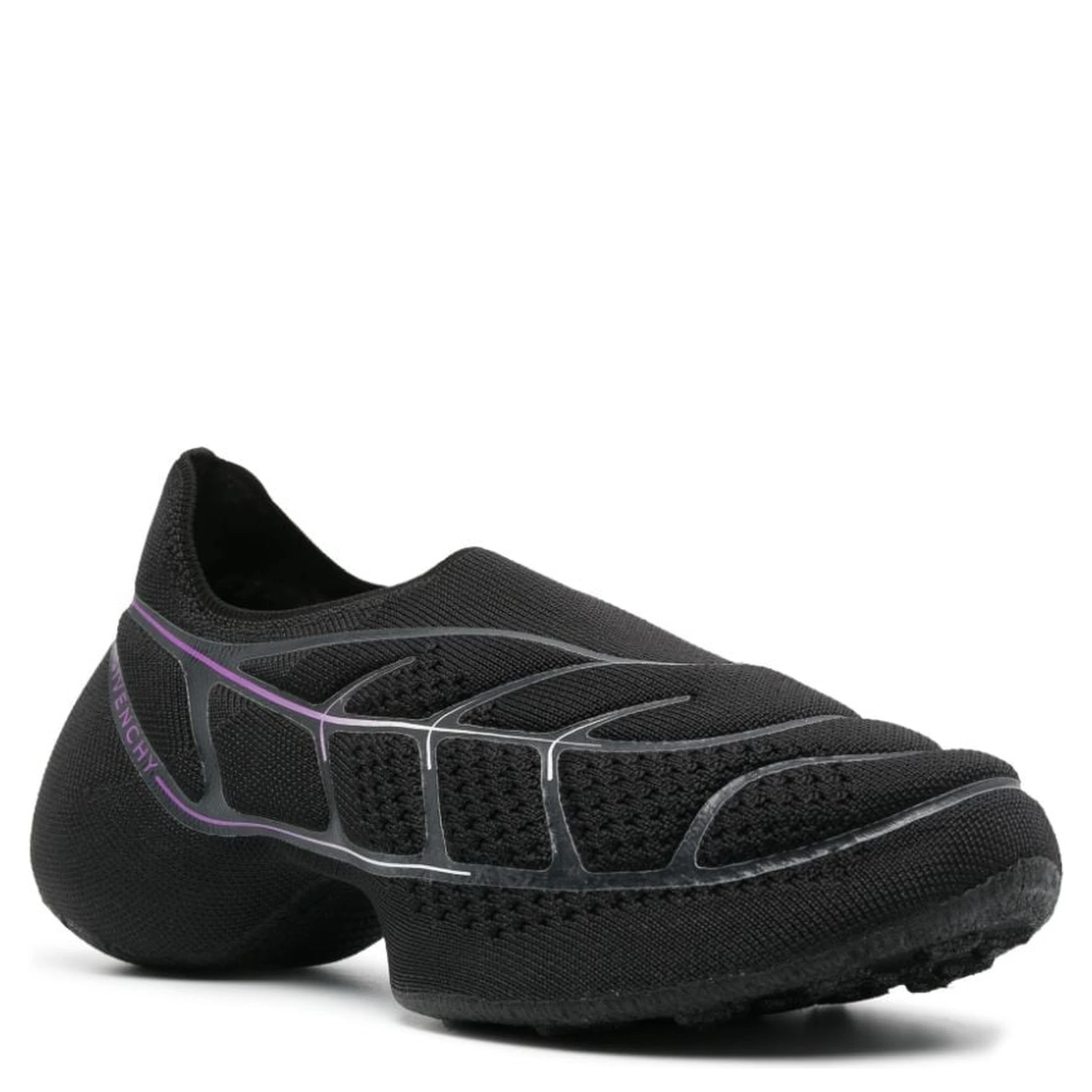 Tk-360 Plus Knit Slip-on Sneakers In Black