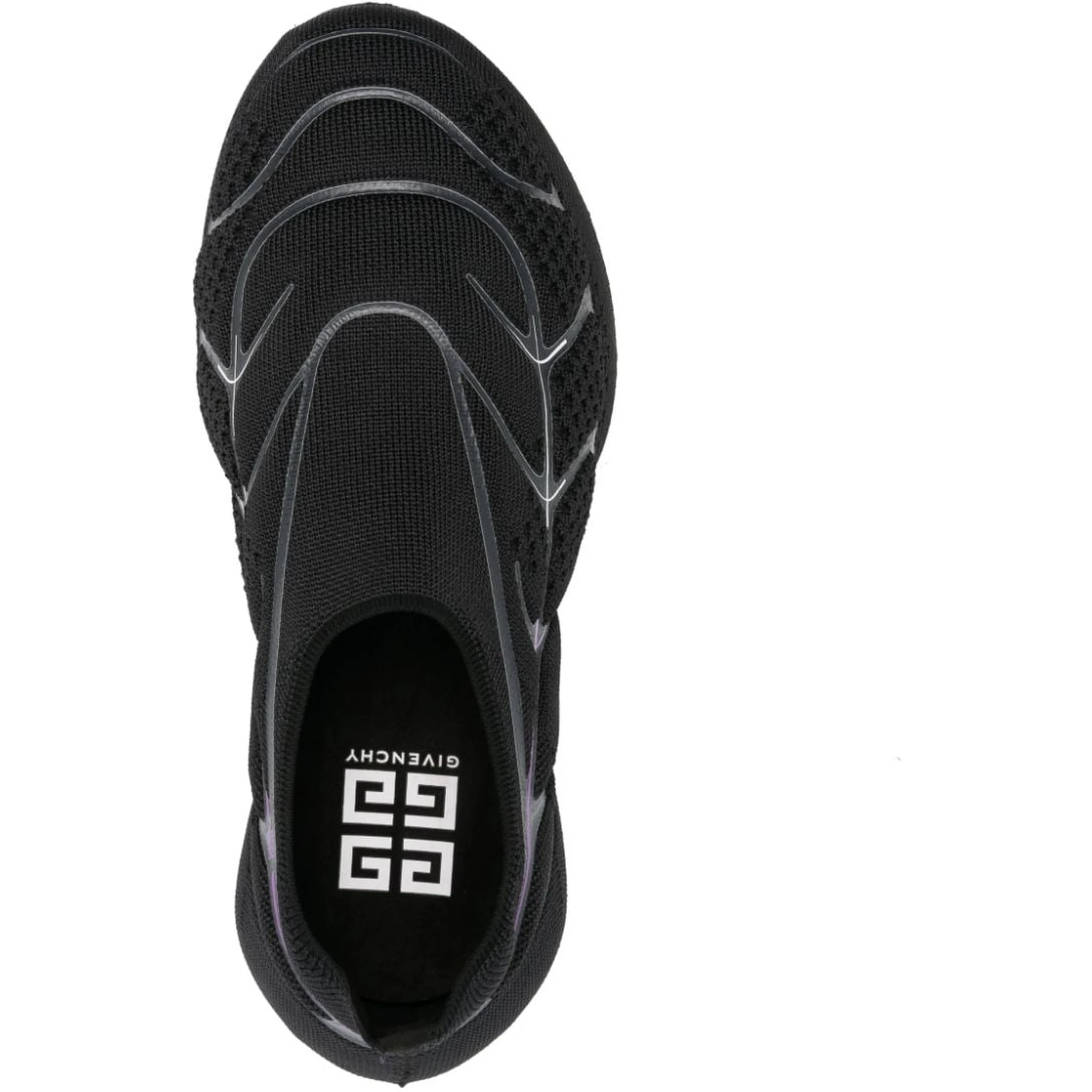 Tk-360 Plus Knit Slip-on Sneakers In Black