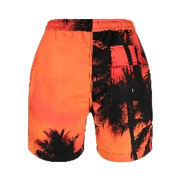 Printed Swimming Trunks In Orange