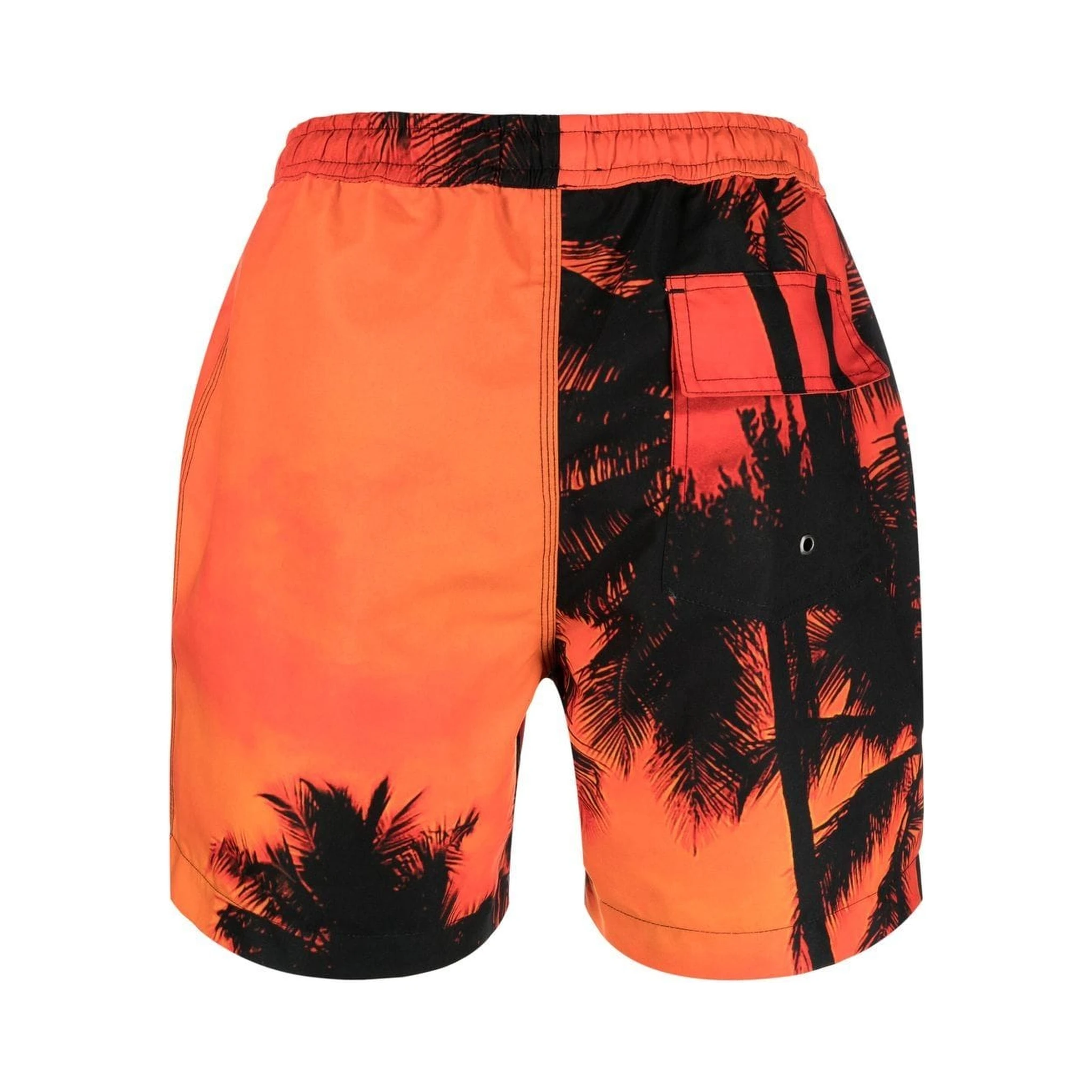 Printed Swimming Trunks In Orange