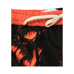 Printed Swimming Trunks In Orange