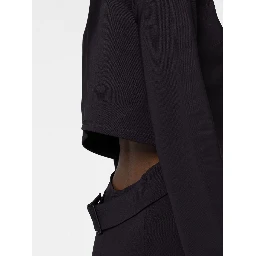 Flounced Mini Dress In Black