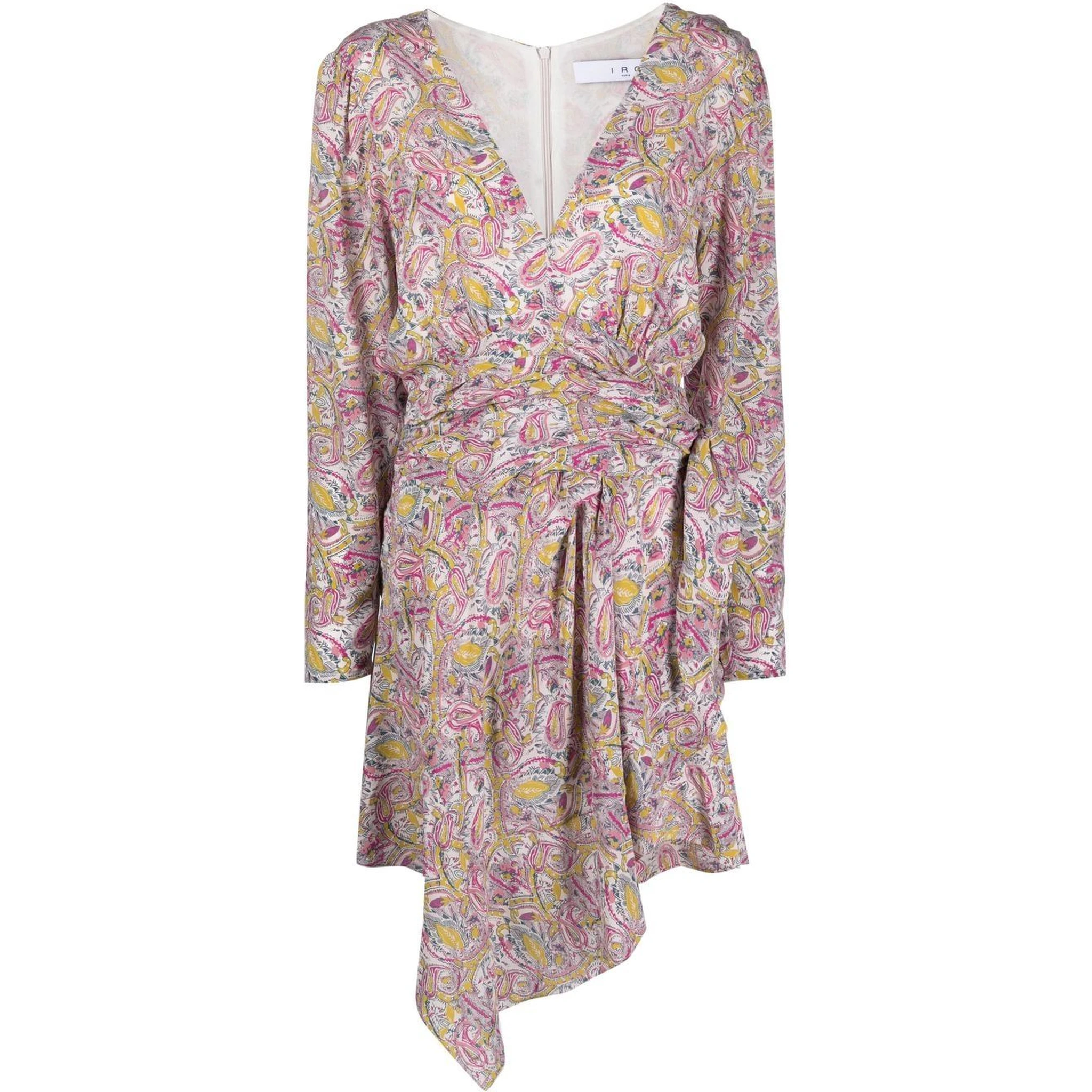 graphic-print wrap minidress