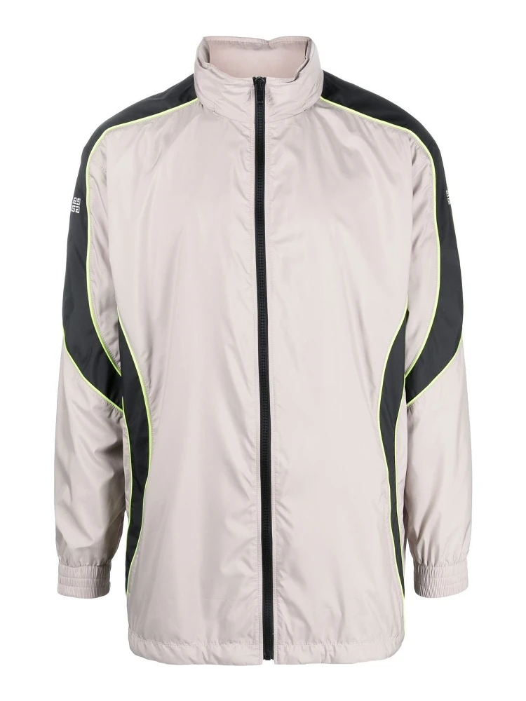 logo-print hooded jacket