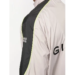 logo-print hooded jacket