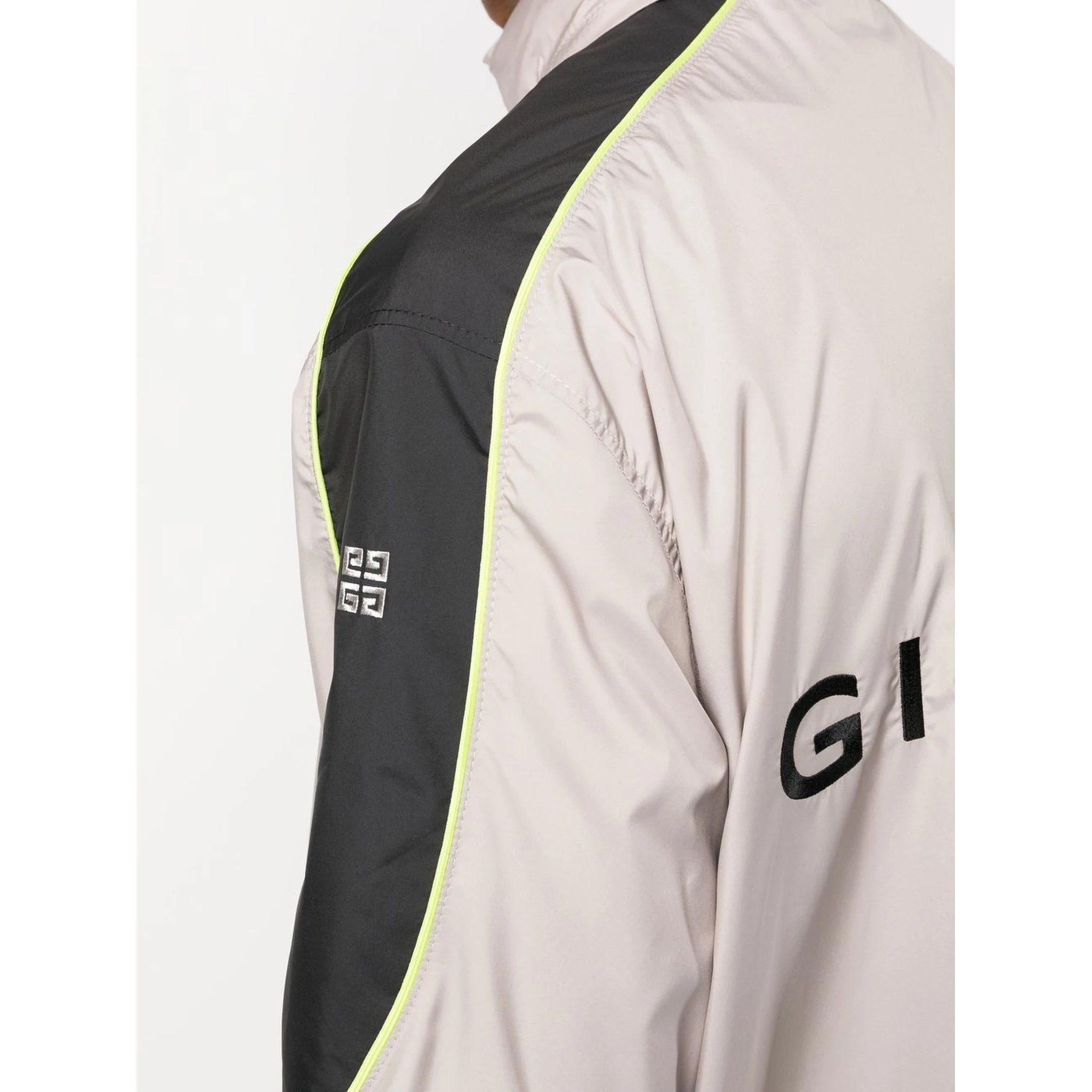 logo-print hooded jacket