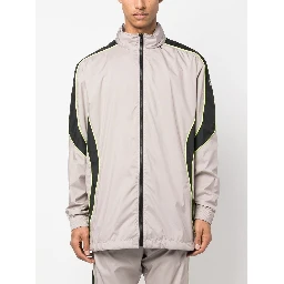 logo-print hooded jacket