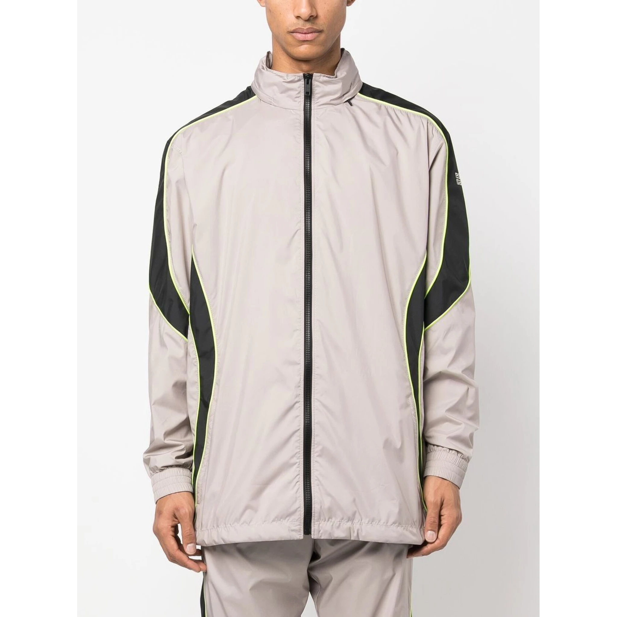 logo-print hooded jacket