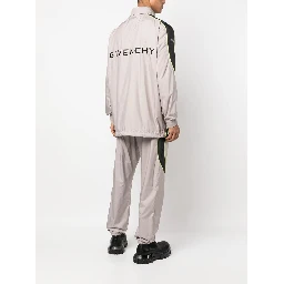 logo-print hooded jacket